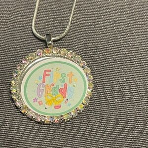 Colorful First Grade Pendant Necklace